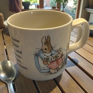 Wedgwood Peter Rabbit Mug - Cream and Blue